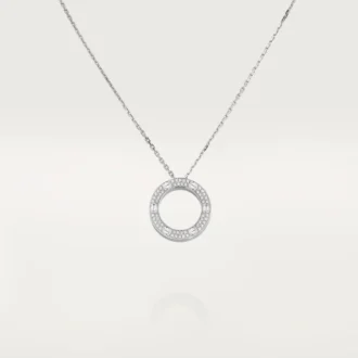 Colar Love, pavé de diamantes – Ouro branco, diamantes – Cartier
