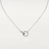 Colar Love, pavé de diamantes – Ouro branco, diamantes – Cartier