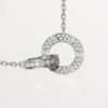 Colar Love, pavé de diamantes – Ouro branco, diamantes – Cartier