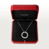 Colar Love, pavé de diamantes – Ouro branco, diamantes – Cartier