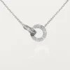 Colar Love, pavé de diamantes – Ouro branco, diamantes – Cartier