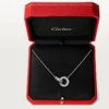 Colar Love, pavé de diamantes – Ouro branco, diamantes – Cartier
