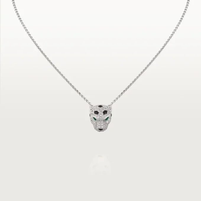 Colar Panthere De Cartier com diamantes, ouro branco | Cartier EUA