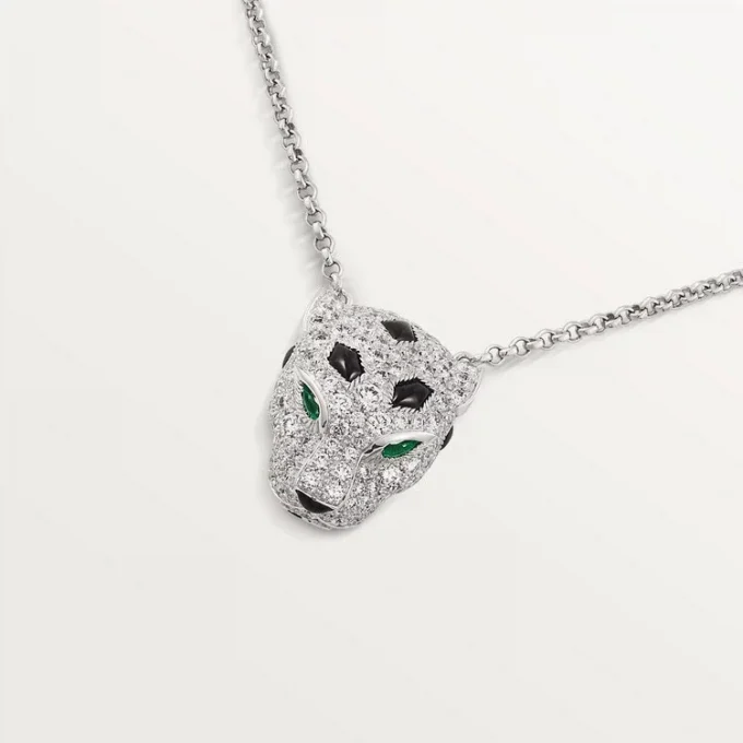 Colar Panthere De Cartier com diamantes, ouro branco | Cartier EUA