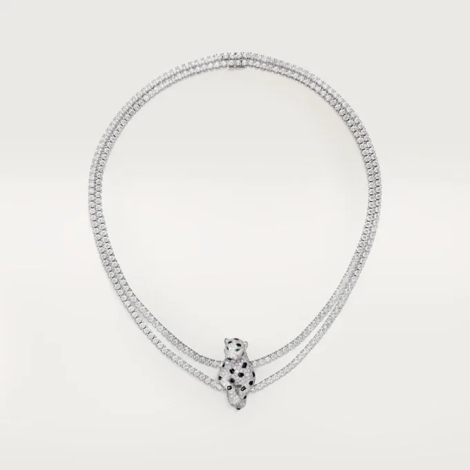 Colar Panthere De Cartier, Multi-Wear, Pavé