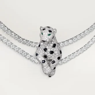Colar Panthere De Cartier, Multi-Wear, Pavé