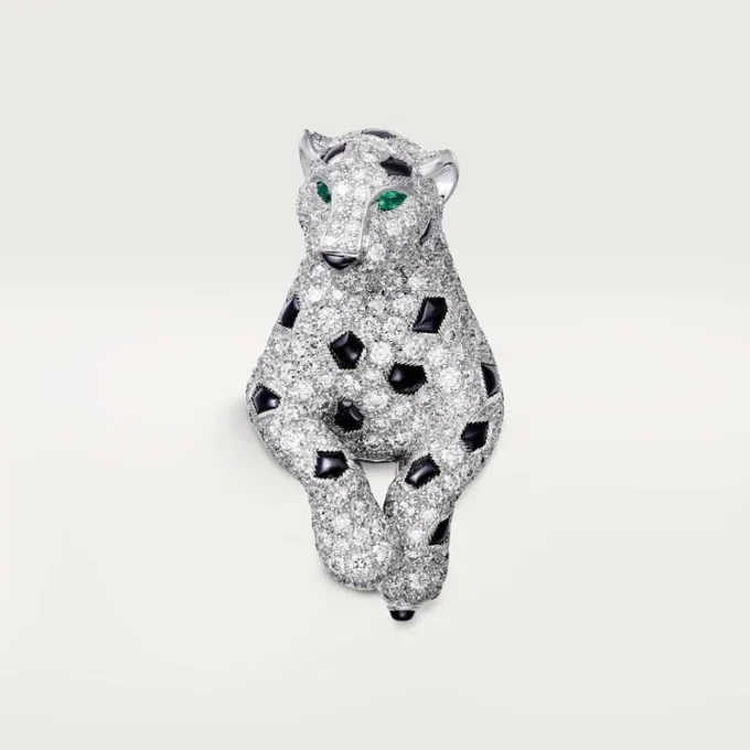Colar Panthere De Cartier, Multi-Wear, Pavé