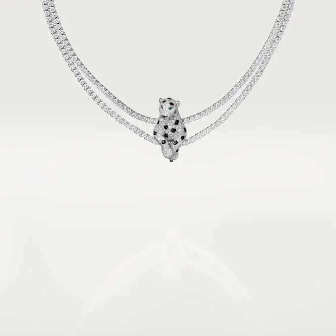 Colar Panthere De Cartier, Multi-Wear, Pavé
