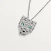 Colar Panthere De Cartier – Ouro Branco, Esmeraldas, Diamantes, Ônix – Cartier