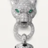 Colar Panthere De Cartier – Ouro Branco, Laca Preta, Esmeraldas, Ônix, Diamantes – Cartier