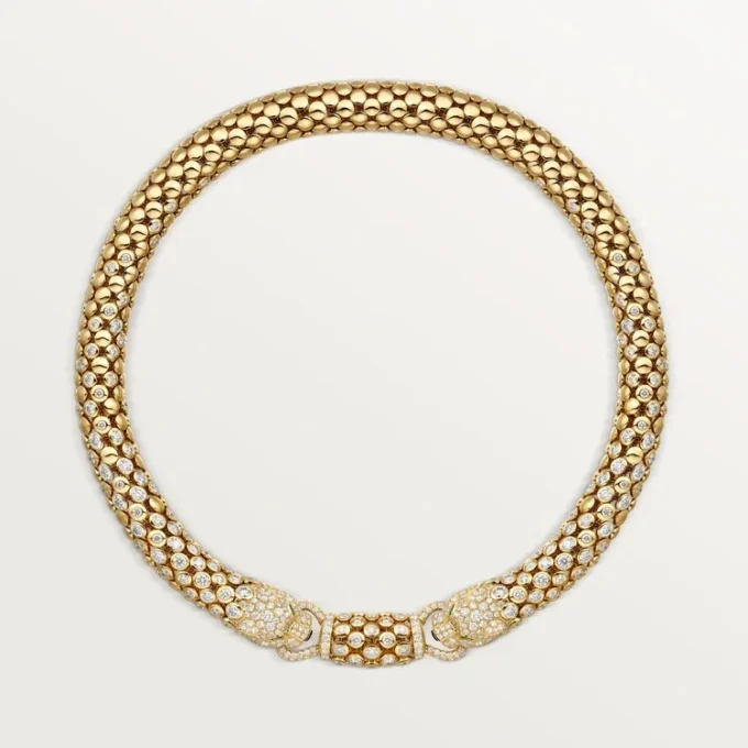 Colar Panthere De Cartier, pavé