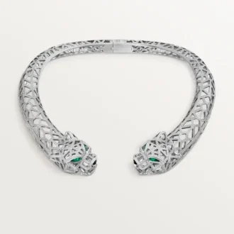 Colar Panthere De Cartier, pavé