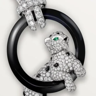 Colar Panthere De Cartier, pavé