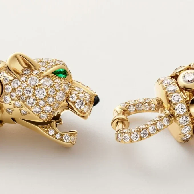 Colar Panthere De Cartier, pavé