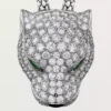 Colar Panthere De Cartier, pavé