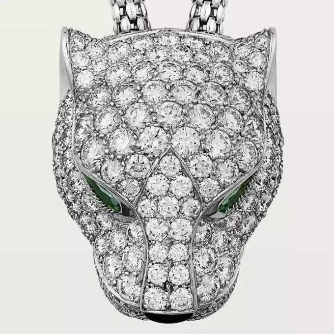 Colar Panthere De Cartier, pavé