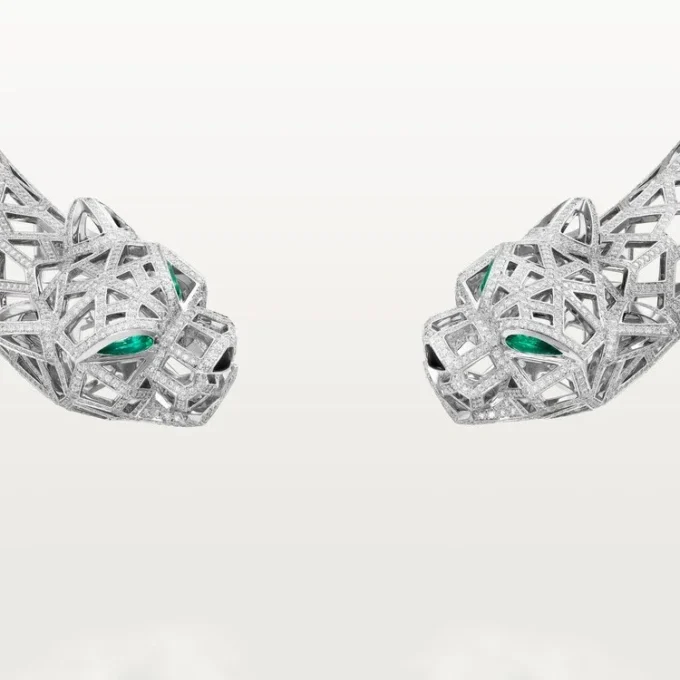 Colar Panthere De Cartier, pavé