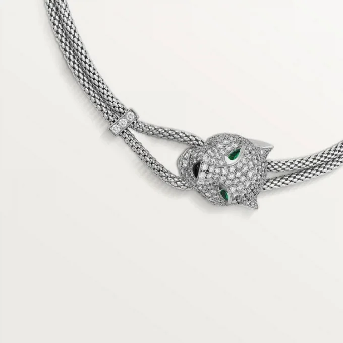 Colar Panthere De Cartier, pavé