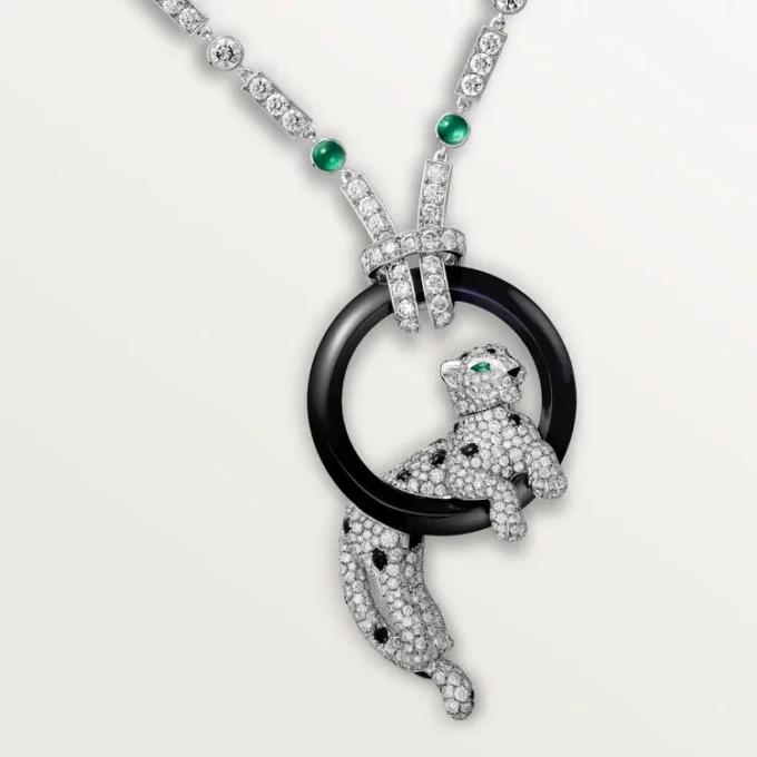 Colar Panthere De Cartier, pavé