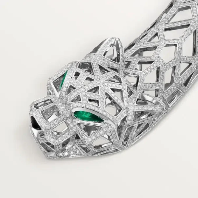 Colar Panthere De Cartier, pavé