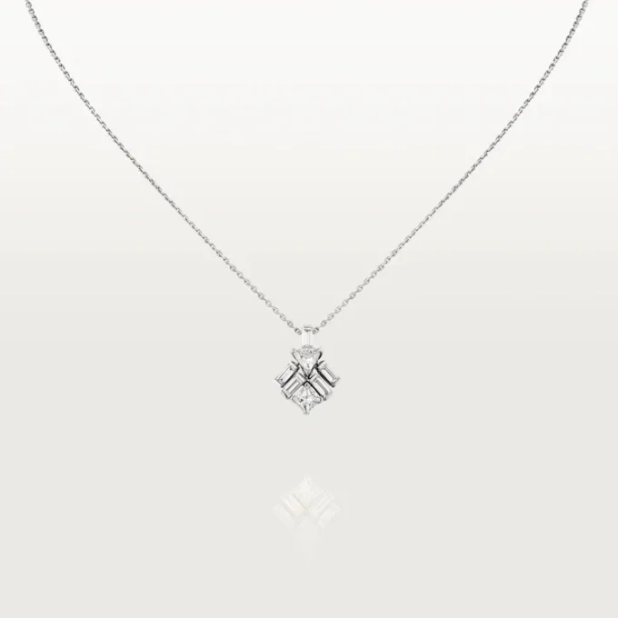 Colar Reflection De Cartier – Ouro Branco, Diamantes – Cartier