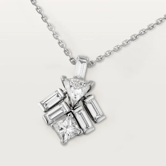 Colar Reflection De Cartier – Ouro Branco, Diamantes – Cartier