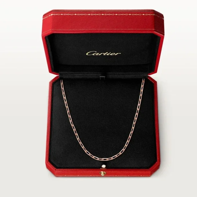 Colar Santos De Cartier, Corrente, Modelo Pequeno