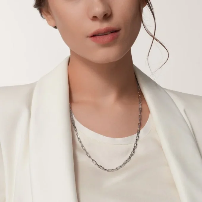 Colar Santos De Cartier – Ouro Branco – Cartier