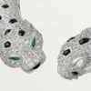 Colar Torque Panthere De Cartier, articulado, pavé