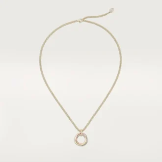 Colar Trinity com corrente de diamantes em ouro tricolor | Cartier Us