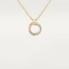 Colar Trinity com corrente de diamantes em ouro tricolor | Cartier Us