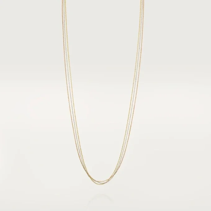 Colar Trinity – Ouro Branco, Ouro Amarelo, Ouro Rosa – Cartier