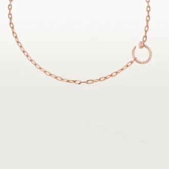 Juste Un Clou – Colar com corrente de diamantes em ouro rosa | Cartier EUA