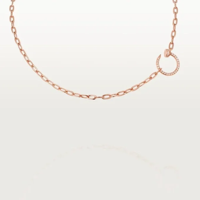 Juste Un Clou – Colar com corrente de diamantes em ouro rosa | Cartier EUA
