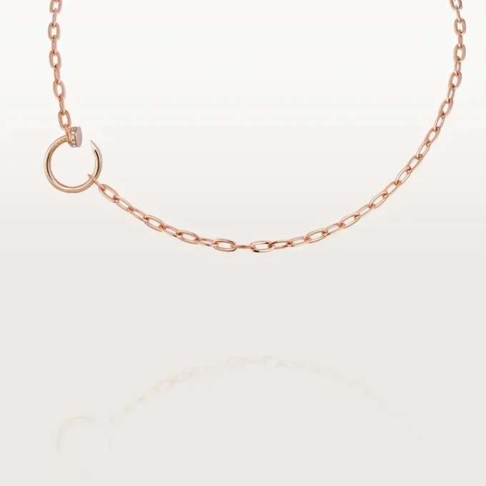 Juste Un Clou – Colar com corrente de diamantes em ouro rosa | Cartier EUA
