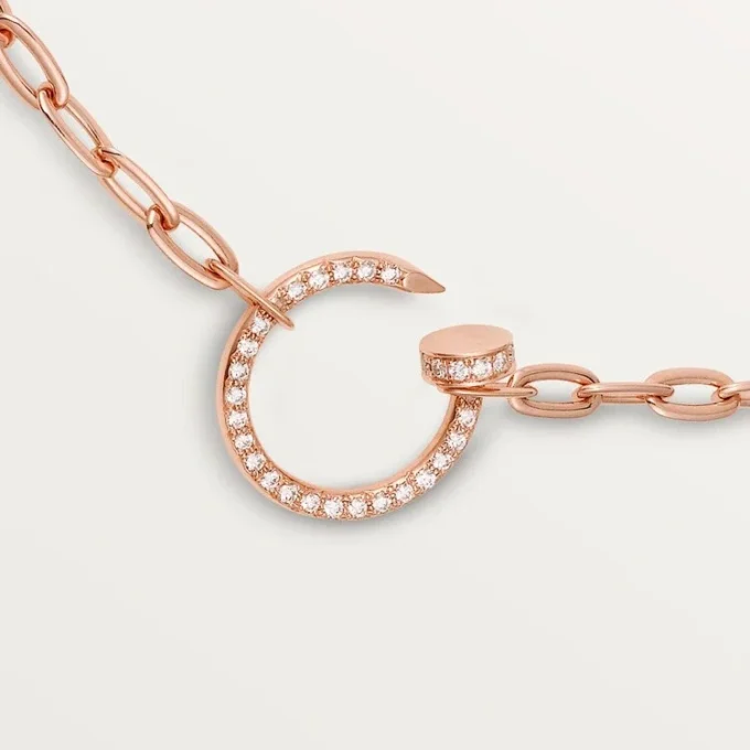 Juste Un Clou – Colar com corrente de diamantes em ouro rosa | Cartier EUA