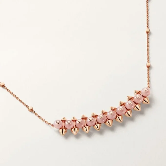 Pingente Clash De Cartier, Calcedônia Rosa