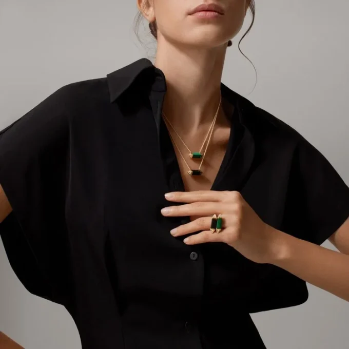 Anel Les Berlingots De Cartier, semi-pavimentado