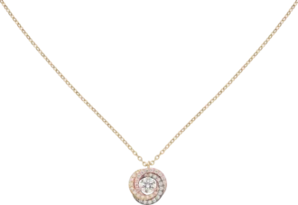 Pingente Trinity, 1 diamante, pavé