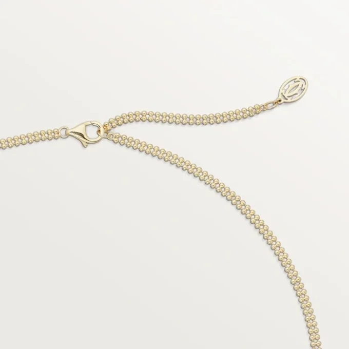 Colar Trinity com corrente de diamantes em ouro tricolor | Cartier Us