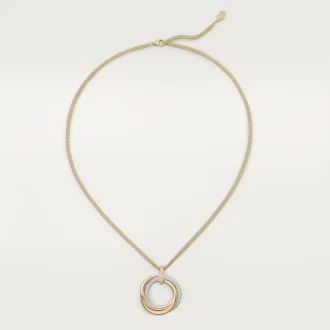 Pingente Trinity, modelo grande, semi-pavé