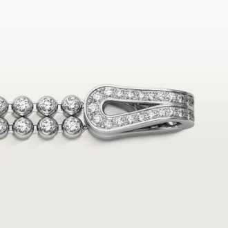 Pulseira Agrafe, diamantes de corte brilhante, pavé