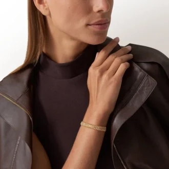 Pulseira Clash De Cartier, flexível, de duas fileiras