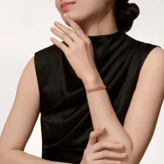 Pulseira Clash De Cartier, flexível, de duas fileiras