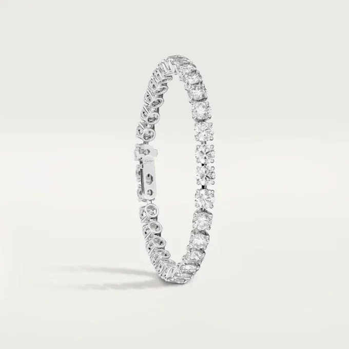 Pulseira Lignes Essentielles, diamantes em corte brilhante