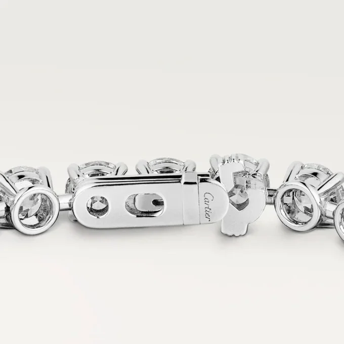 Pulseira Lignes Essentielles, diamantes em corte brilhante