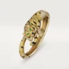 Pulseira Faune Et Flore De Cartier, diamantes amarelos, laranja e castanhos, pavé