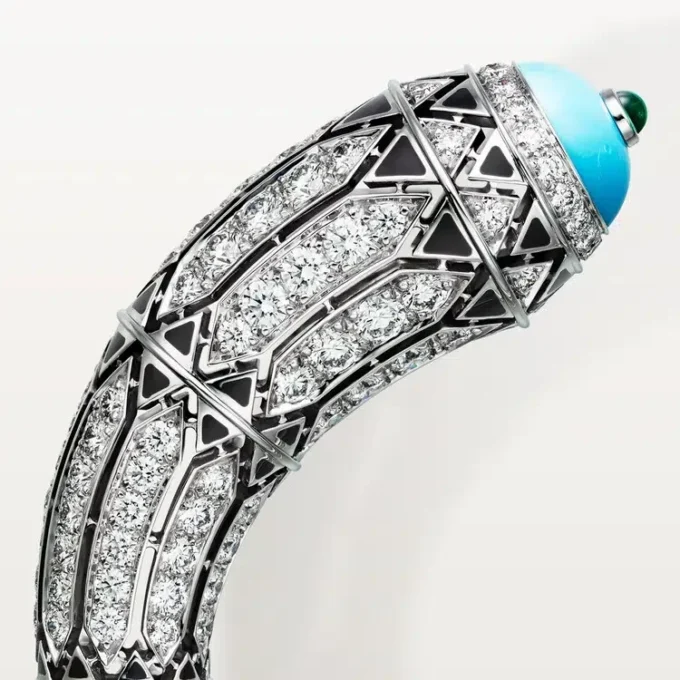 Pulseira Geometrie & Contrastes, turquesa, pavé
