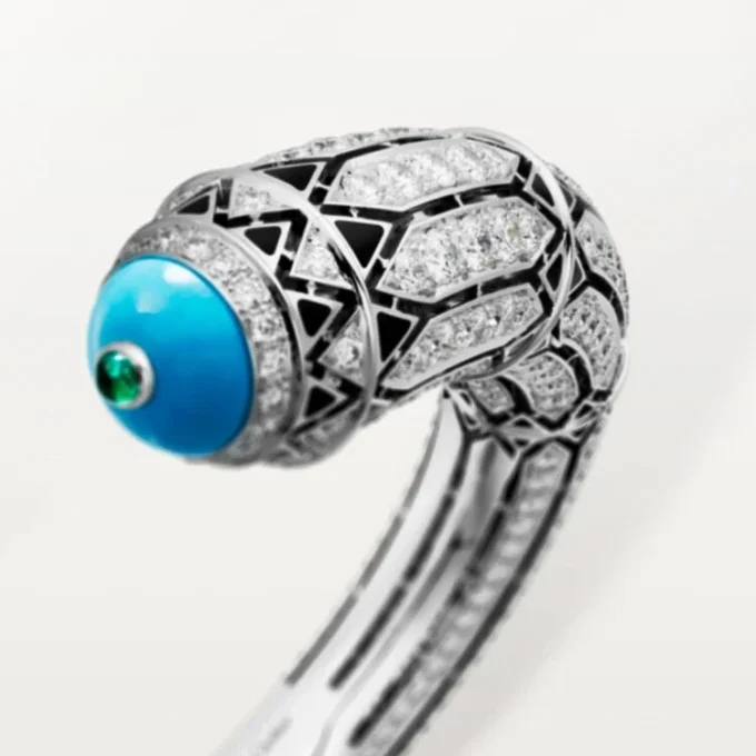 Pulseira Geometrie & Contrastes, turquesa, pavé