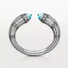 Pulseira Geometrie & Contrastes, turquesa, pavé